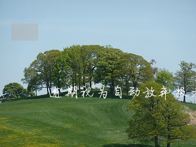逾期视为自动放弃报考资格 逾期视为自动放弃报考资格