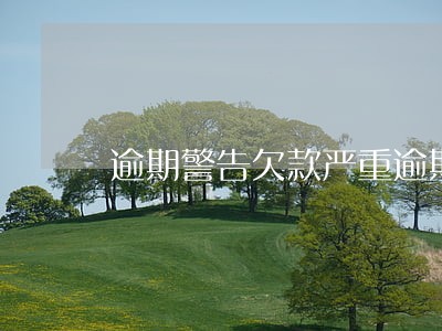 逾期警告欠款严重逾期 逾期警告欠款严重逾期