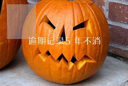逾期记录5年不消 逾期记录5年不消