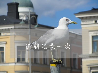 逾期记录一次 逾期记录一次