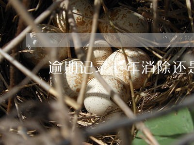 逾期记录七年消除还是五年