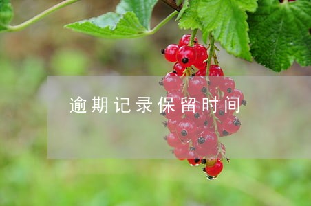逾期记录保留时间 逾期记录保留时间