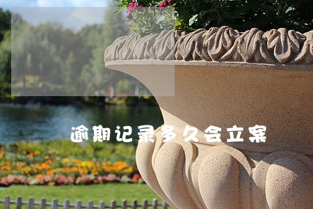 逾期记录多久会立案 逾期记录多久会立案