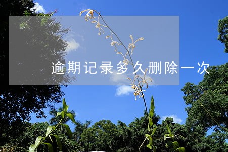 逾期记录多久删除一次 逾期记录多久删除一次