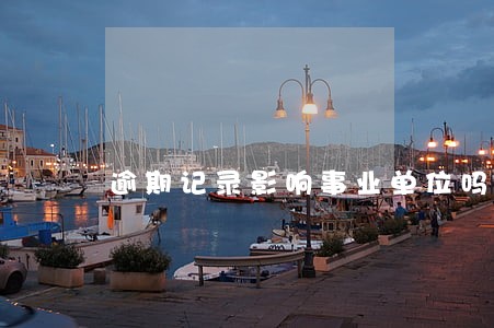 逾期记录影响事业单位吗 逾期记录影响事业单位吗