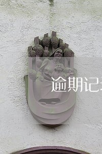 逾期记录怎么写说明书 逾期记录怎么写说明书