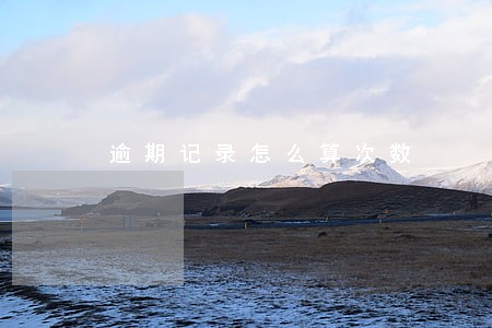 逾期记录怎么算次数