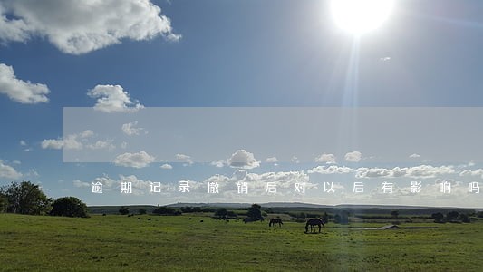 逾期记录撤销后对以后有影响吗 逾期记录撤销后对以后有影响吗