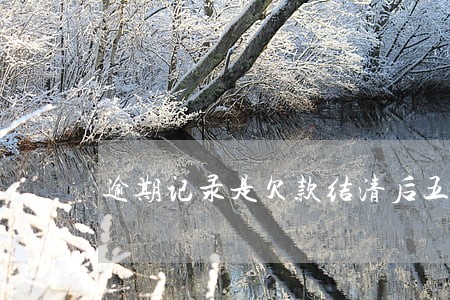 逾期记录是欠款结清后五年吗 逾期记录是欠款结清后五年吗