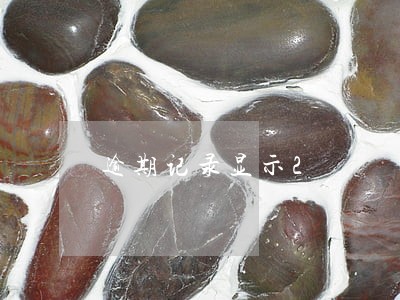 逾期记录显示2 逾期记录显示2