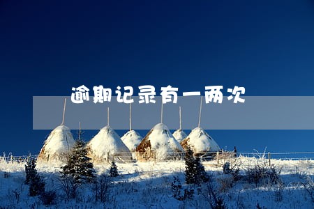 逾期记录有一两次 逾期记录有一两次
