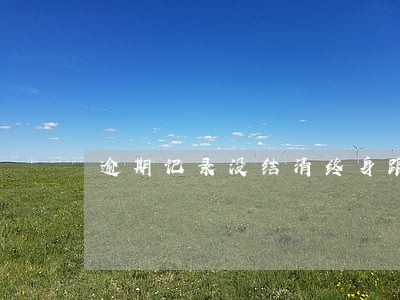 逾期记录没结清终身跟随吗 逾期记录没结清终身跟随吗