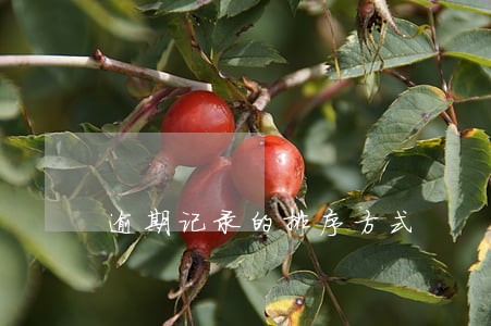 逾期记录的排序方式 逾期记录的排序方式