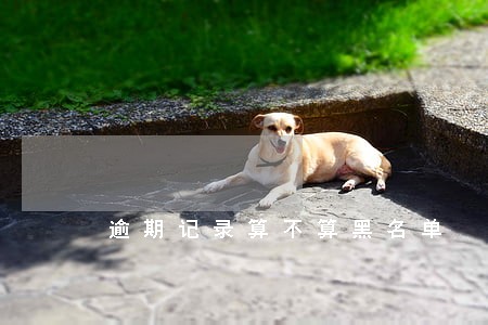 逾期记录算不算黑名单 逾期记录算不算黑名单