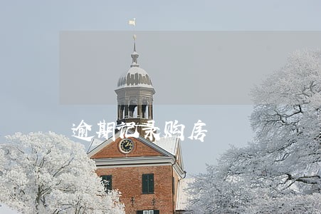 逾期记录购房