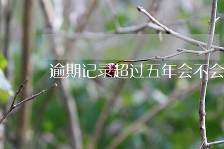 逾期记录超过五年会不会消除 逾期记录超过五年会不会消除