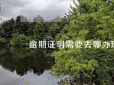 逾期证明需要去哪办理