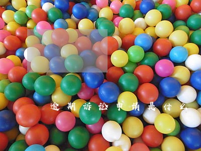 逾期诉讼申请是什么 逾期诉讼申请是什么