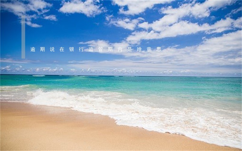 逾期说在银行监管期内是啥意思 逾期说在银行监管期内是啥意思