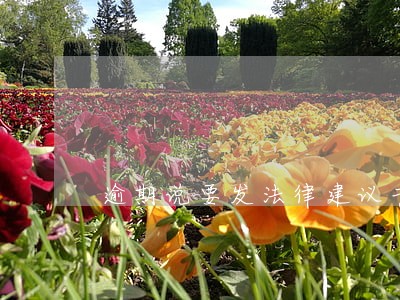 逾期说要发法律建议书 逾期说要发法律建议书