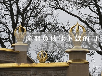 逾期负债能下款的口子 逾期负债能下款的口子