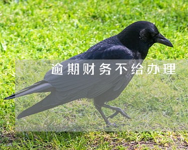 逾期财务不给办理 逾期财务不给办理