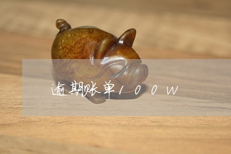 逾期账单100w 逾期账单100w