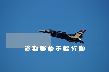 逾期账单不能分期 逾期账单不能分期