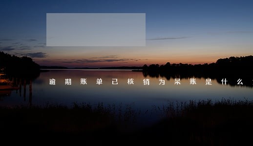 逾期账单已核销为呆账是什么意思