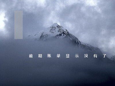 逾期账单显示没有了 逾期账单显示没有了