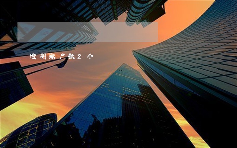 逾期账户数2个 逾期账户数2个