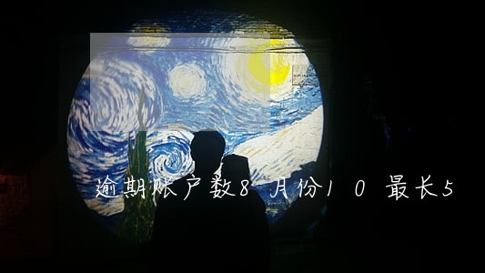 逾期账户数8月份10最长5 逾期账户数8月份10最长5