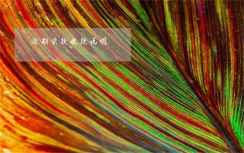 逾期货款收款说明 逾期货款收款说明