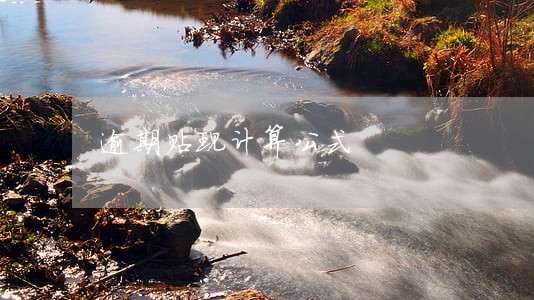 逾期贴现计算公式 逾期贴现计算公式