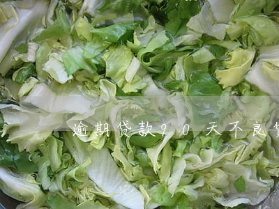 逾期贷款90天不良贷款 逾期贷款90天不良贷款
