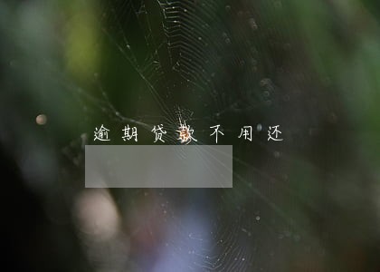 逾期贷款不用还