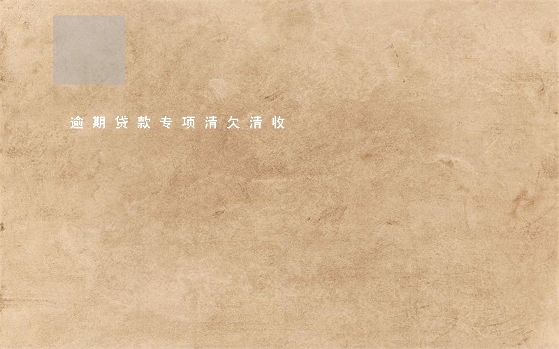逾期贷款专项清欠清收 逾期贷款专项清欠清收