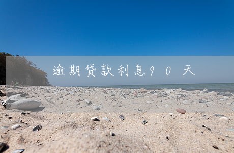 逾期贷款利息90天 逾期贷款利息90天