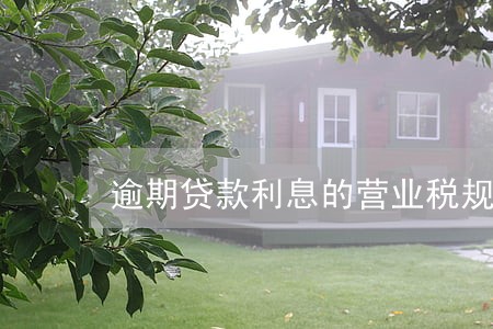 逾期贷款利息的营业税规定 逾期贷款利息的营业税规定