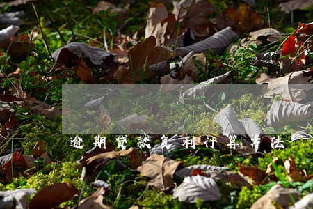 逾期贷款复利计算方法 逾期贷款复利计算方法