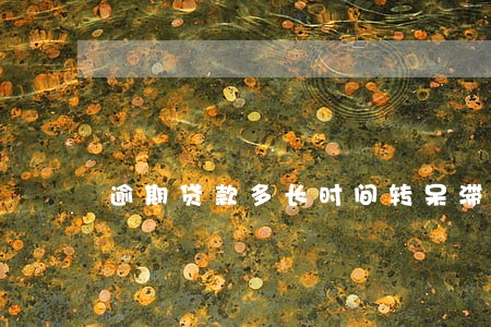 逾期贷款多长时间转呆滞 逾期贷款多长时间转呆滞