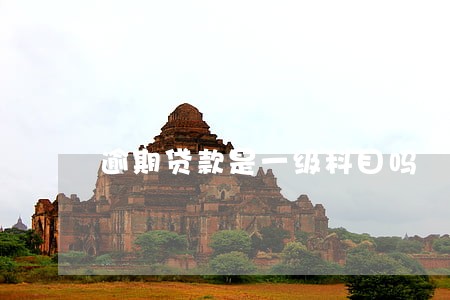 逾期贷款是一级科目吗 逾期贷款是一级科目吗