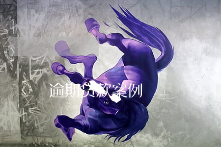 逾期贷款案例 逾期贷款案例