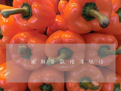 逾期贷款结清征信 逾期贷款结清征信