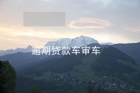 逾期贷款车审车 逾期贷款车审车