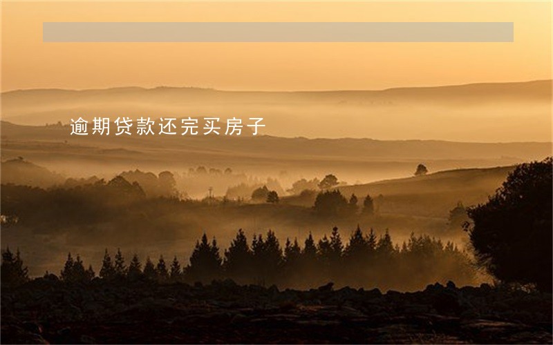逾期贷款还完买房子 逾期贷款还完买房子