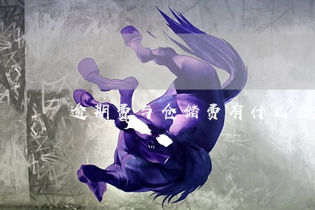 逾期费与仓储费有什么区别 逾期费与仓储费有什么区别
