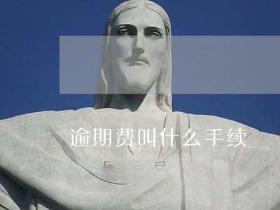 逾期费叫什么手续 逾期费叫什么手续