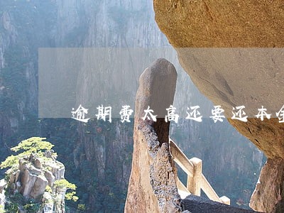 逾期费太高还要还本金吗 逾期费太高还要还本金吗