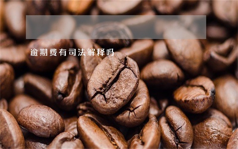 逾期费有司法解释吗 逾期费有司法解释吗
